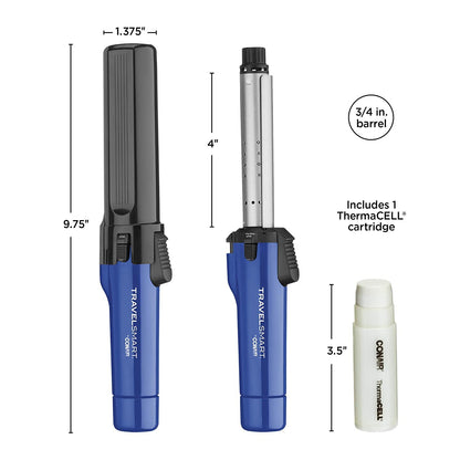 Travel Smart Ceramic Mini Curling Iron, 1"