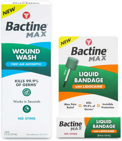 BACTINE MAX WOUND WASH LIQUID 8OZ