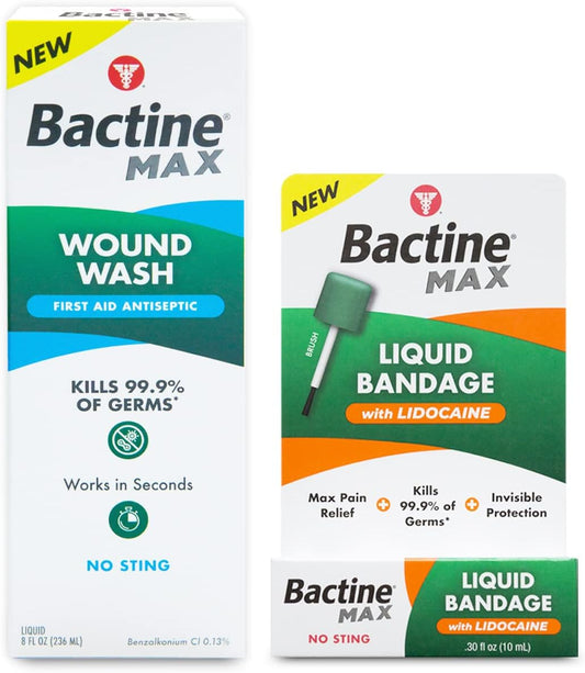 BACTINE MAX WOUND WASH LIQUID 8OZ