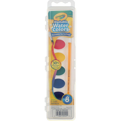 Crayola Washable Watercolor Paints, 8 count