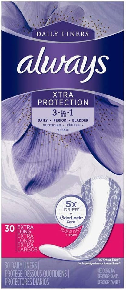 ALWAYS DISCREET ULT THN REG LNR PAD 3X30