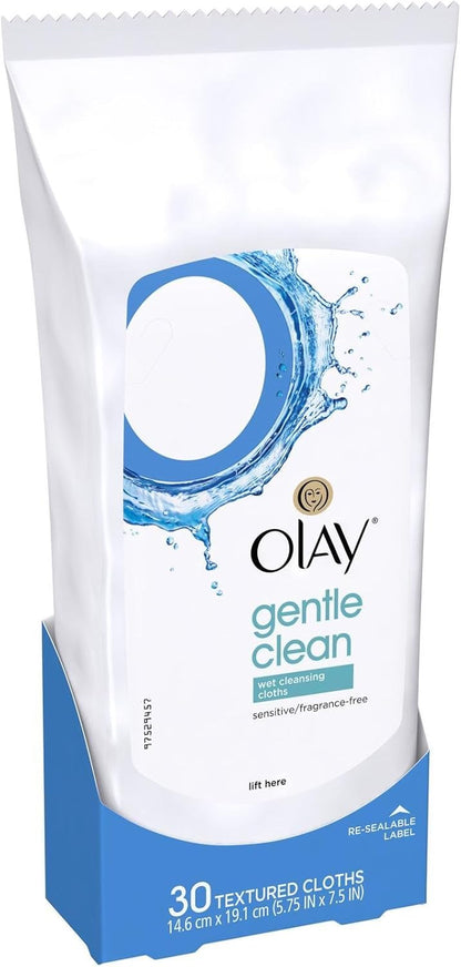 OLAY WET CLN CLTH PD 30 SENSITIVE