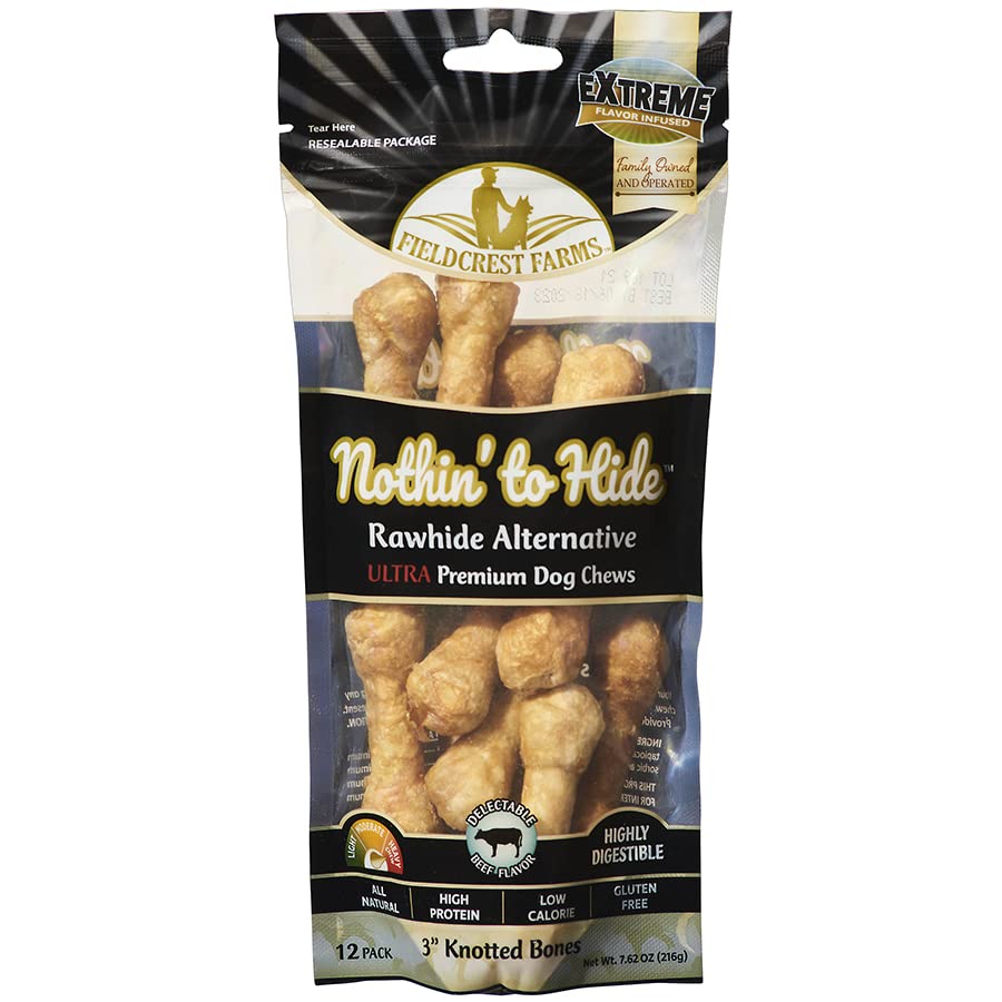 Paws Happy Life Rawhide Alternative Bone with Real Duck - 6 count, 2.5"
