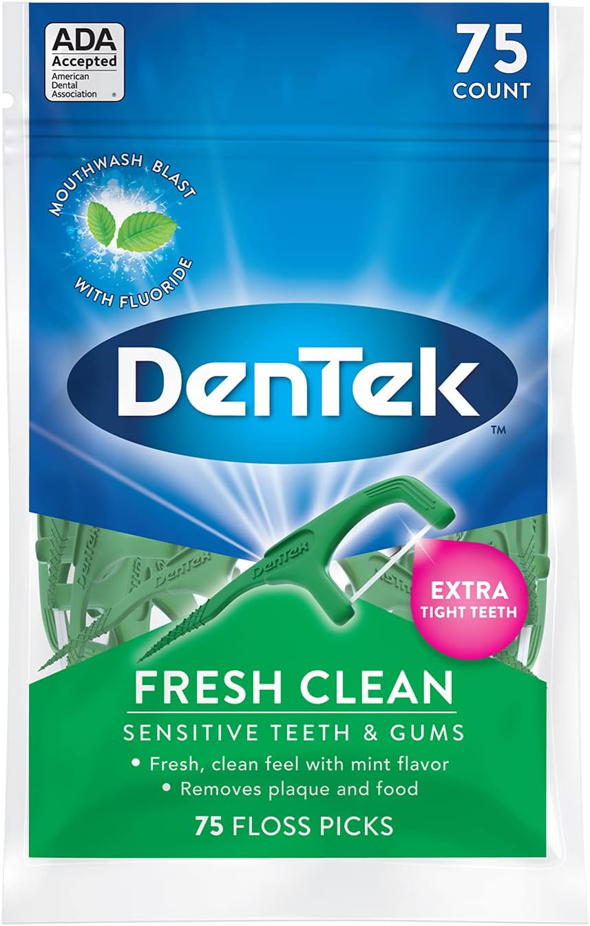 Dentek Floss Picks Fresh Clean 75 Count