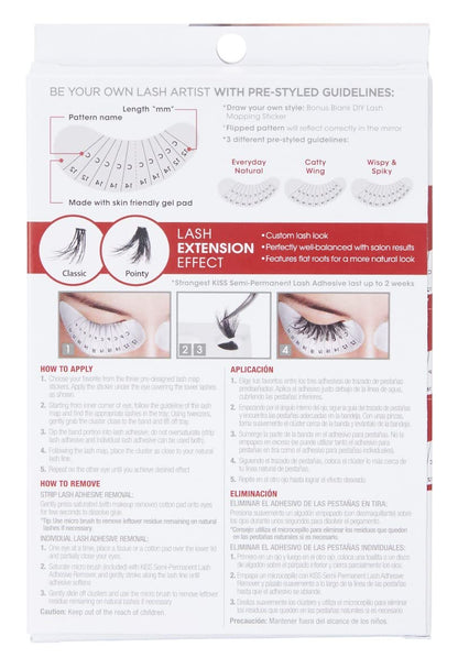 KISS Lash Couture 3D Lash Mapping Kit, 42 Clusters