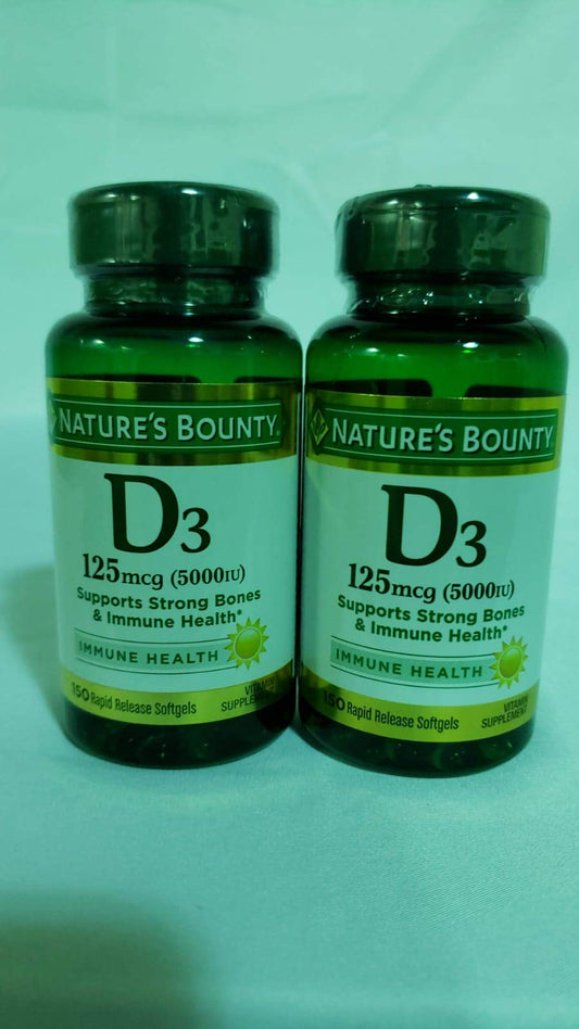 VIT D-3 5000 IU SOFTGEL 240CT NAT BOUNTY