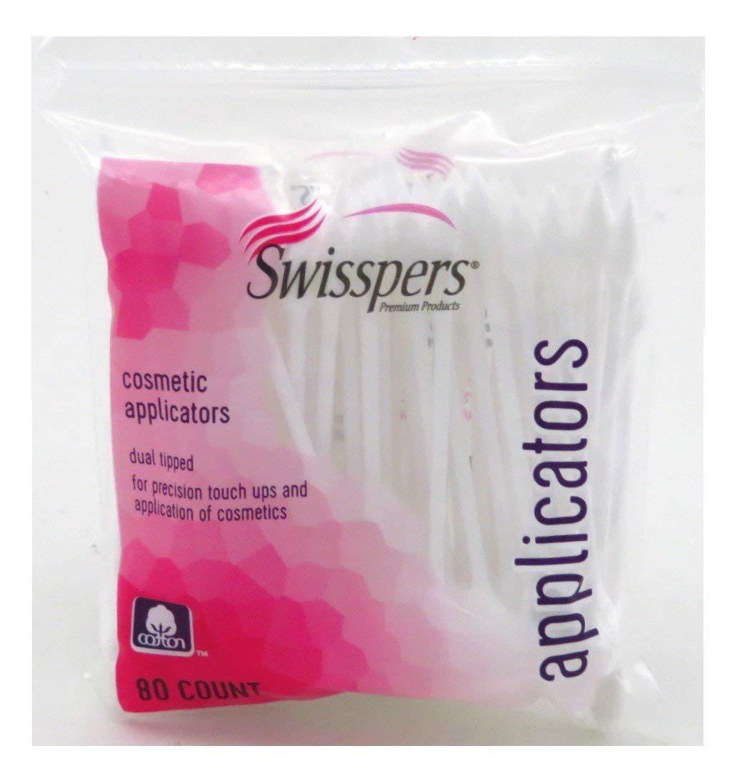 Swisspers Cotton Swabs 80 Count Cosmetic Applicators