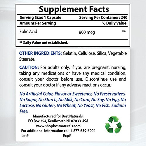 FOLTABS 800 MCG TAB 60