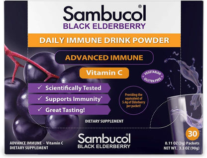 SAMBUCOL DAILY IMMUNE DRINK PWD MIX 30CT