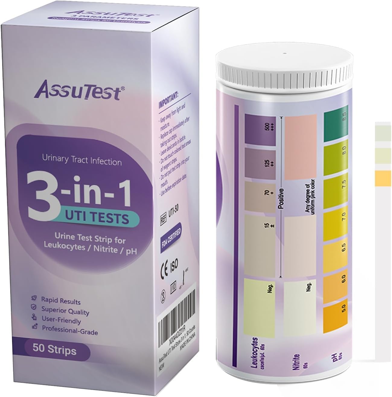 URINE UTI TEST 3CT AMERICAN SCREENING