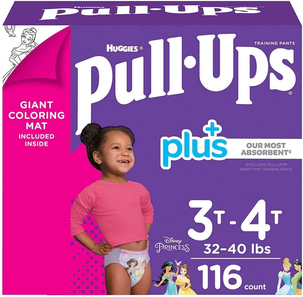 HUGGIES PULL-UPS GIRLS 3T-4T 4X20CT