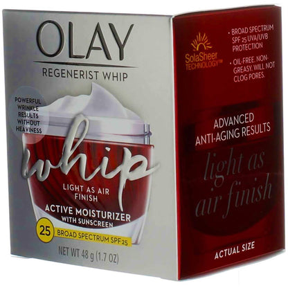 Olay Regenerist Whip Active Moisturizer Spf#25 1.7oz Jar