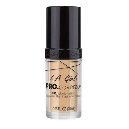 L.A. Girl PRO Coverage Illuminating Foundation Beige, 0.95 fl oz