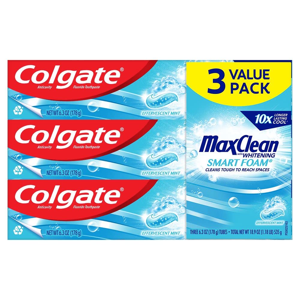 COLGATE MAX CLEAN FOAM PASTE MINT 6OZ