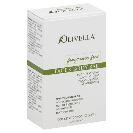 OLIVELLA BAR SOAP,FRAGRANCE FREE