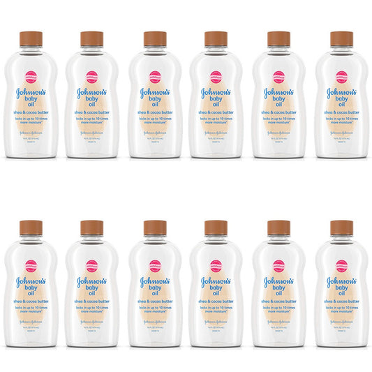 Johnsons Baby Oil Shea & Cocoa Butter 20oz