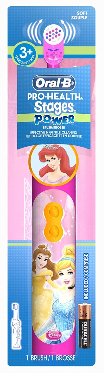 Oral-B Toothbrush Rotating Head Princess Soft (Battery)