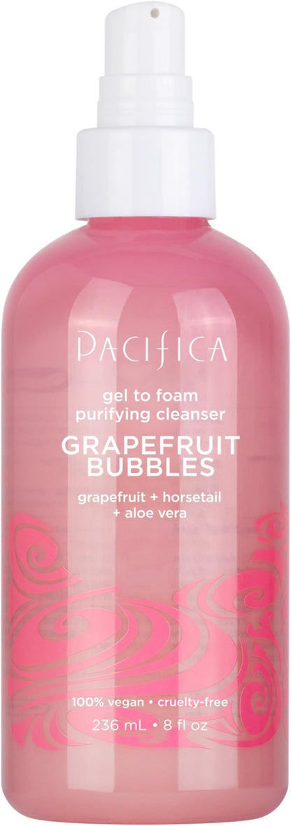 Pacifica Grapefruit Bubbles Gel to Foam Purifying Cleanser