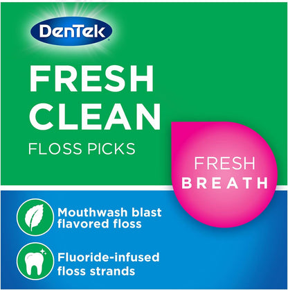 DENTEK FLOSS PICKS FRESH CLEAN 75CT