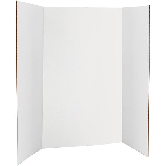 Pacon Tri-Fold Presentation Board - White, 40"X28"