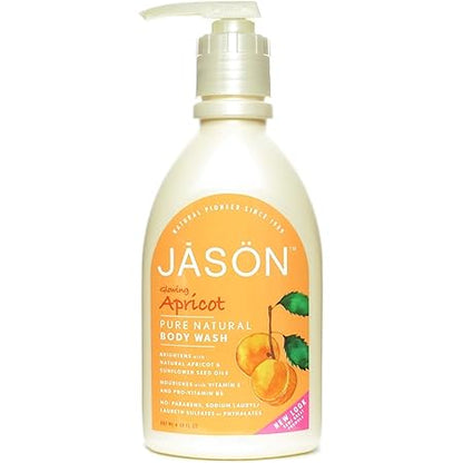 JASON NATURAL PRODUCTS BODY WASH,APRICOT SATIN