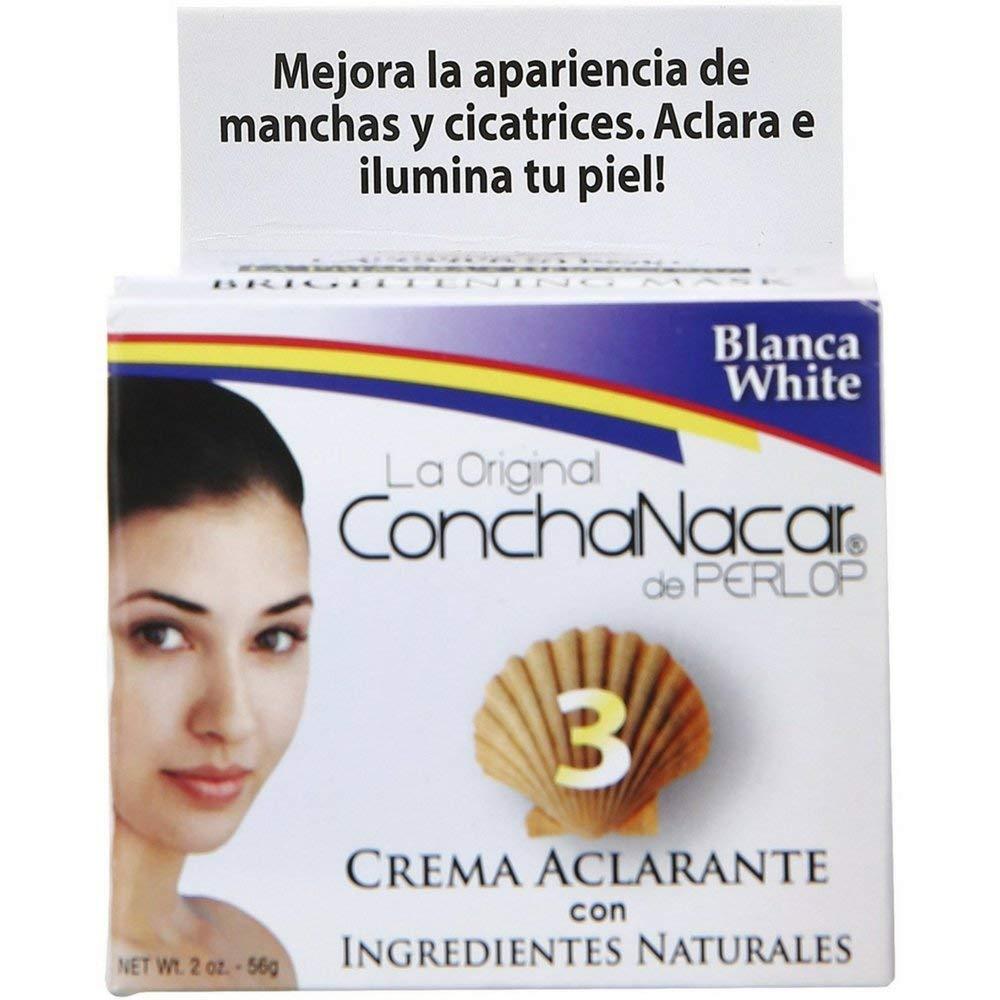 Concha Nacar De Perlop #3 Brightening Mask Whitening and Moisturizing Face Cream, 3 oz