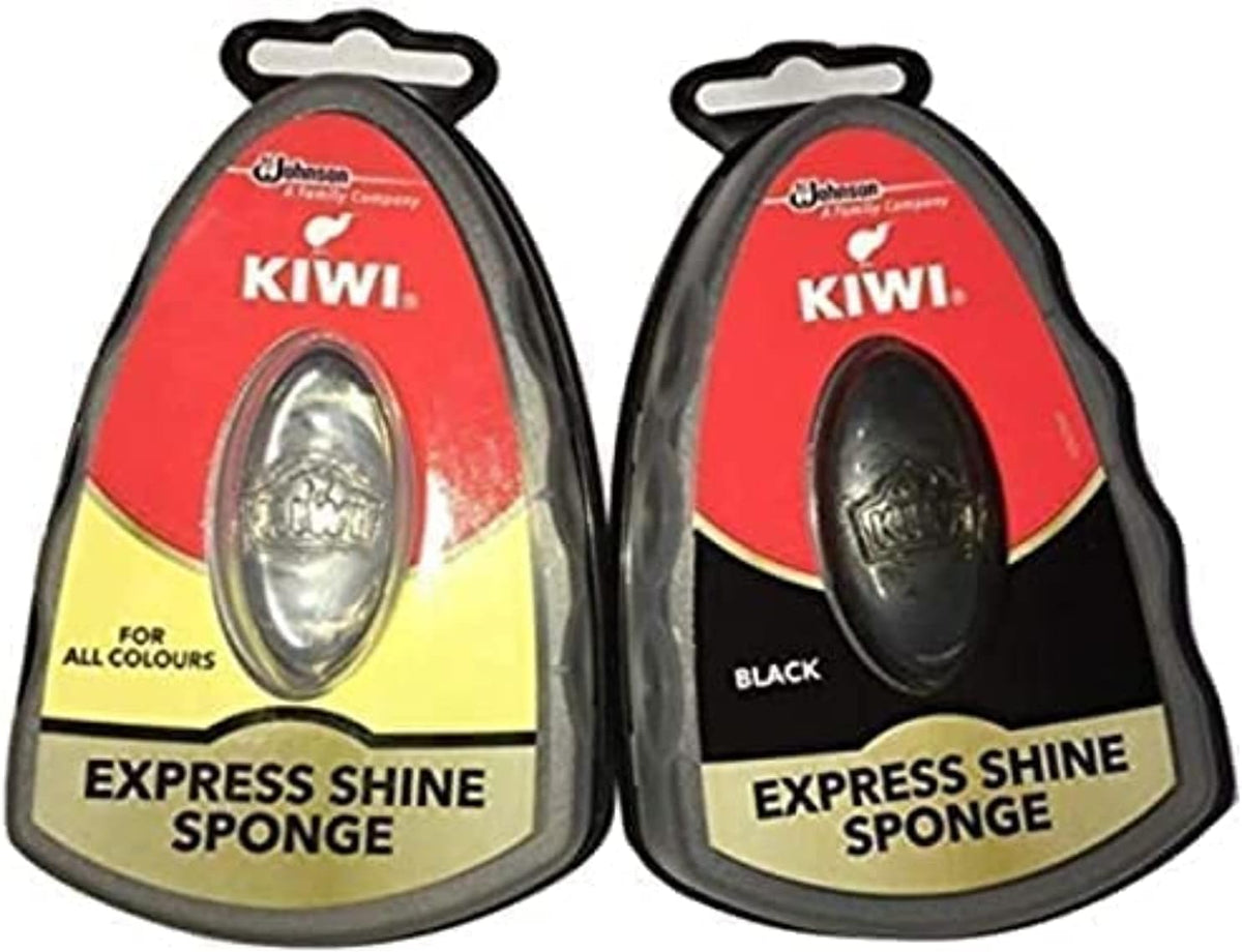KIWI Express Shoe Shine Sponge - Black, 0.2 oz