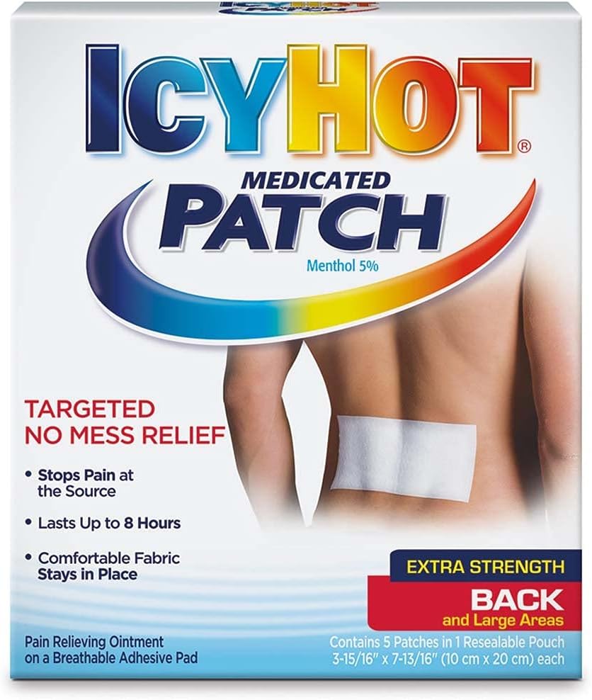 ICY HOT BACK PATCH XL 3CT
