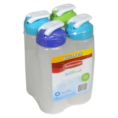 Rubbermaid Refill Reuse Premium Chug Bottles - Assorted Colors, 2 pack