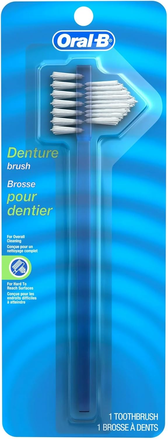 ORAL B TOOTHBRUSH DENTURE DUAL HEAD