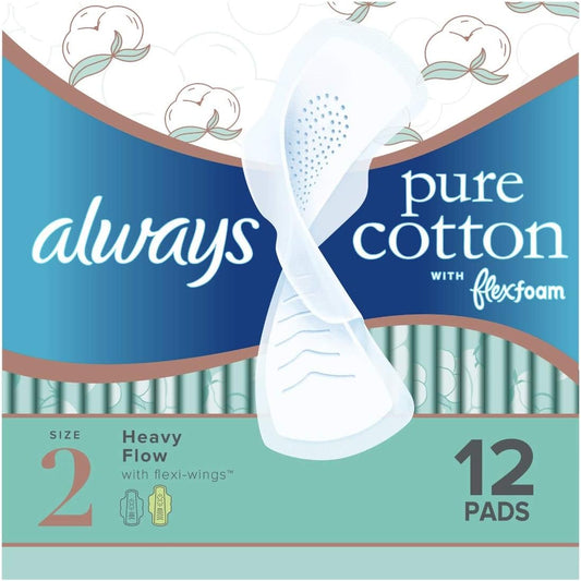 ALWAYS PURE COTTON FLXFM FLXW REG PAD 14