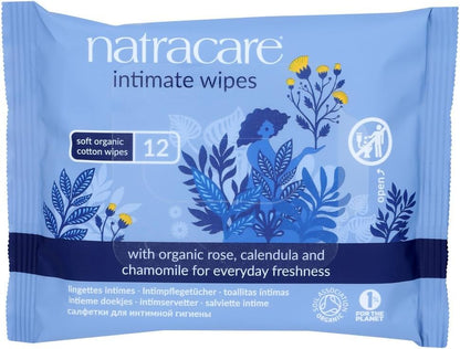NATRACARE WIPES,INTIMATE,COTTON