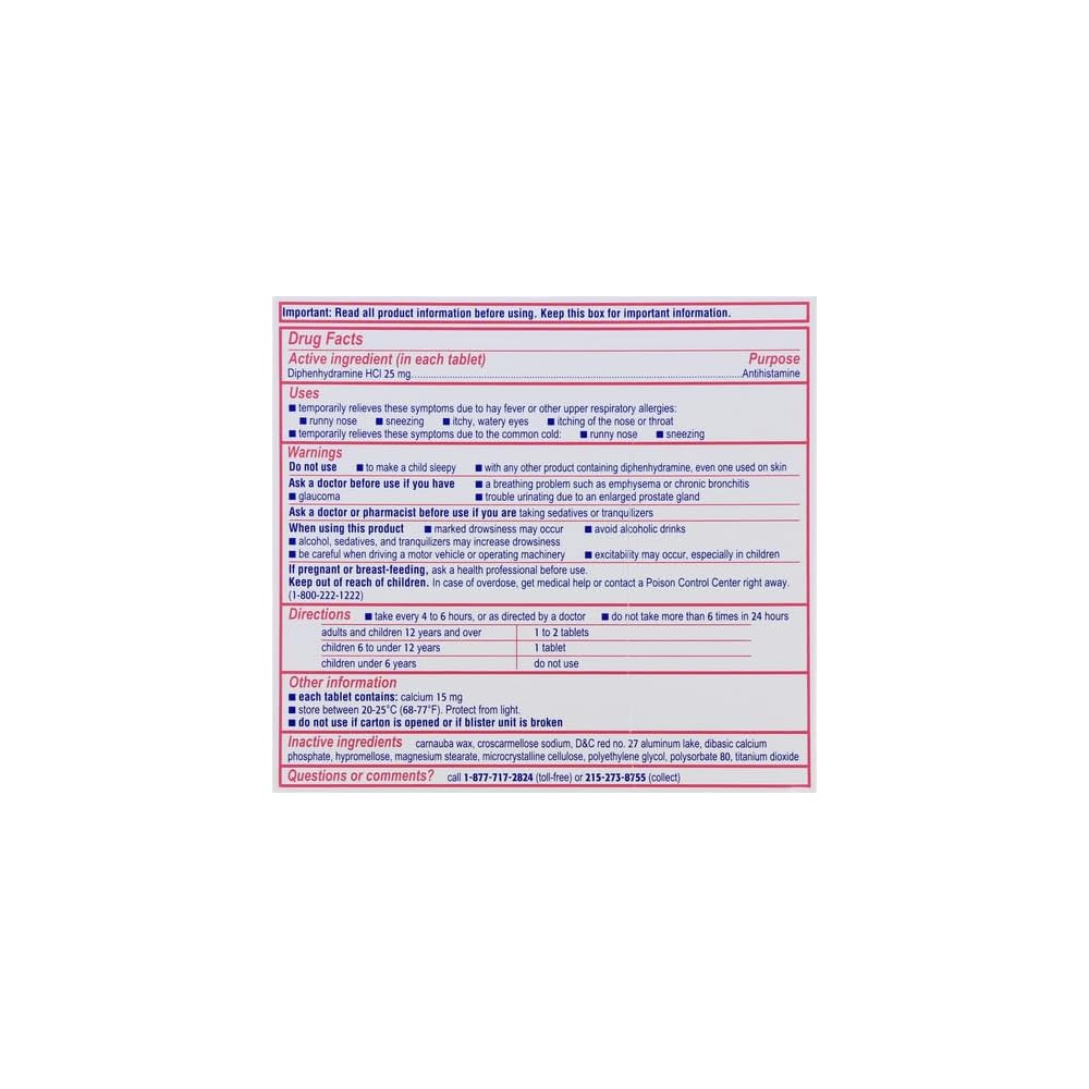 BENADRYL ALLERGY ES TABLET 24CT