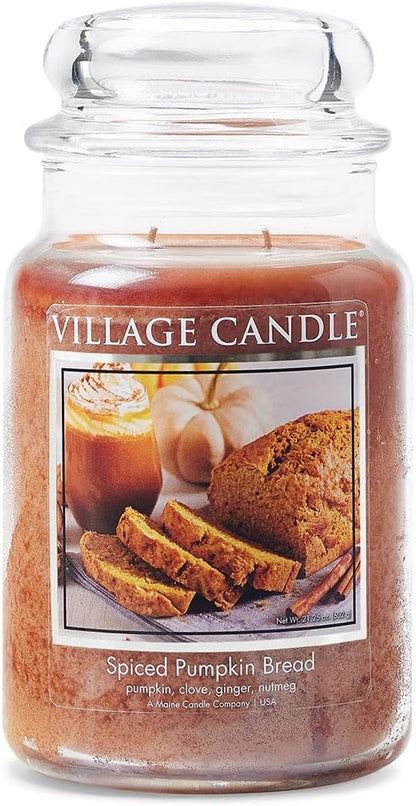 Village Candle Tall Bowl Candle - Apple Pumpkin