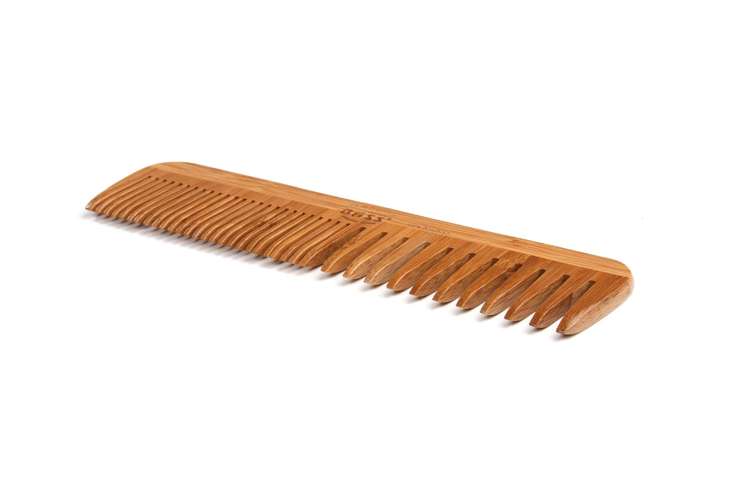 BASS Brushes Premium Bamboo Grooming Comb - Wide Tooth Style