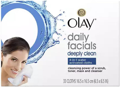 OLAY WET FACE CLOTH NORMAL 30CT