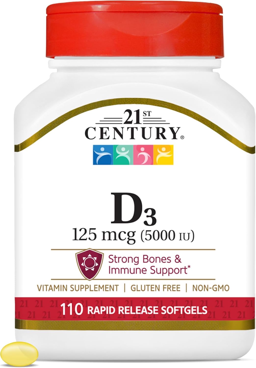 VIT D-3 25MCG 1000IU SGC 250CT 21ST CENT