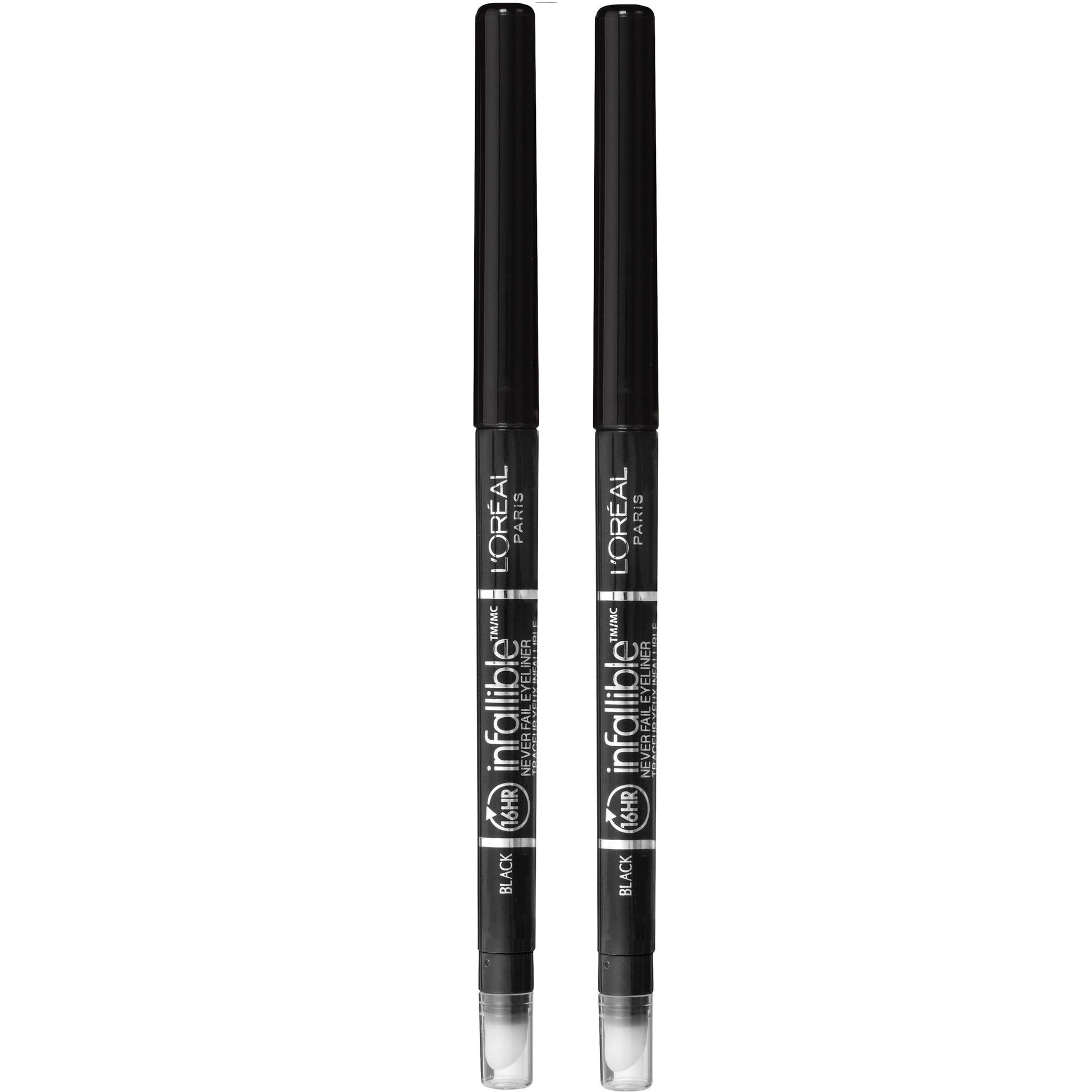 L'ORÉAL PARIS Infallible Never Fail Pencil Eyeliner with Built in Sharpener, 511 Black, 0.008 oz.