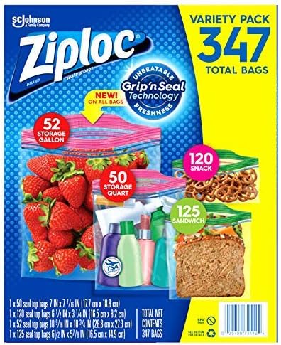 BAG ZIPLOC SNACK BG 12X50