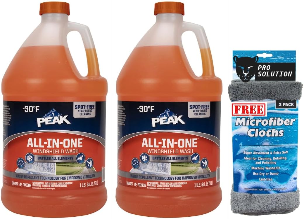 PEAK Summer Windshield Washer Fluid, 1 gallon