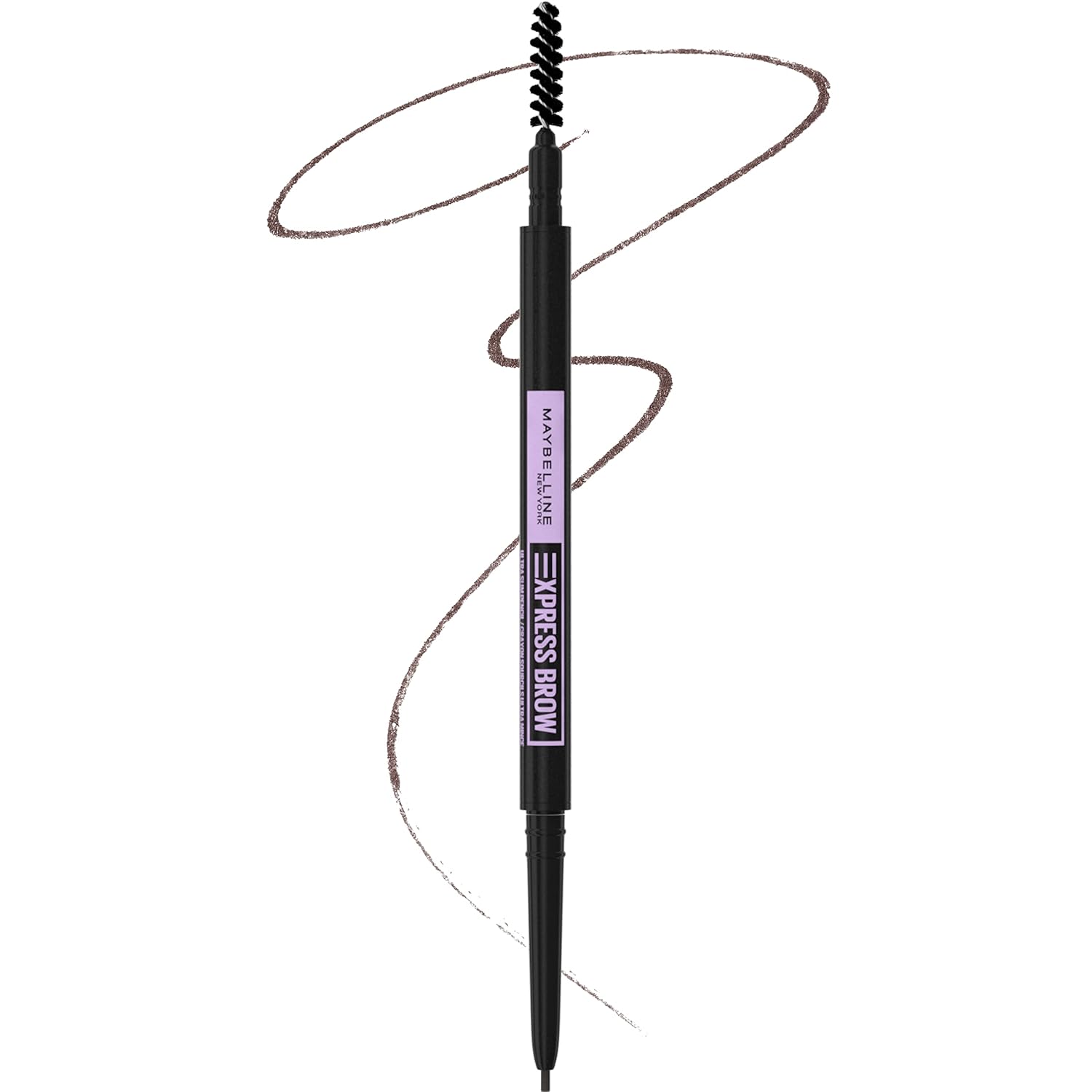 MAYBELLINE New York Express Brow Ultra Slim Defining Eyebrow Pencil, Ash Brown, 0.003 oz