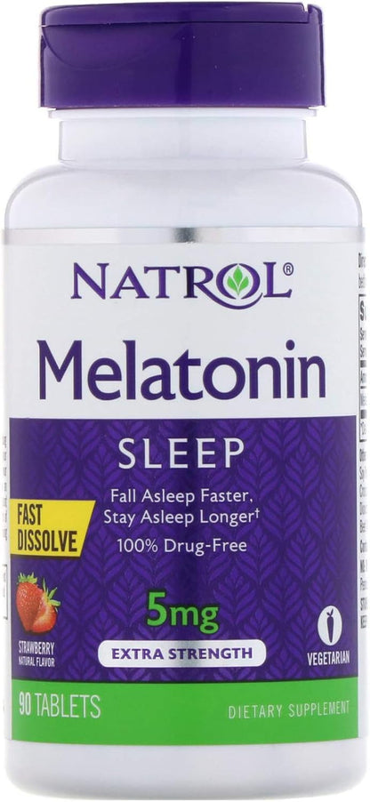 MELATONIN 5MG QK DSLV LOZ 90CT SUNDWN