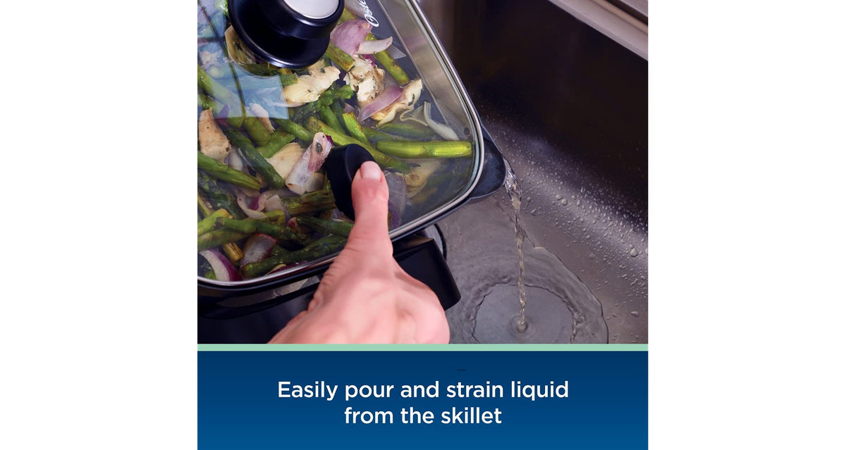 Oster DiamondForce Strain & Pour Electric Skillet