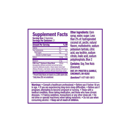 ZZZQUIL PURE ZZZS MELATONIN+ GMY 24CT