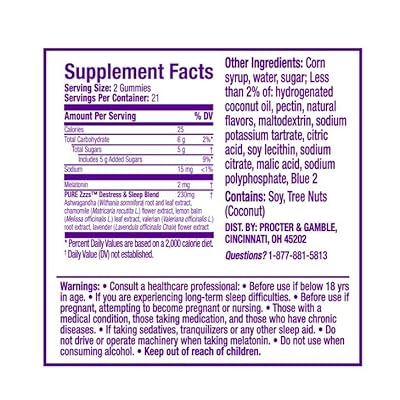 ZZZQUIL PURE ZZZS MELATONIN+ GMY 24CT