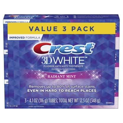 CREST 3D WHITE ADV RADIANT MNT T/P 4.9OZ