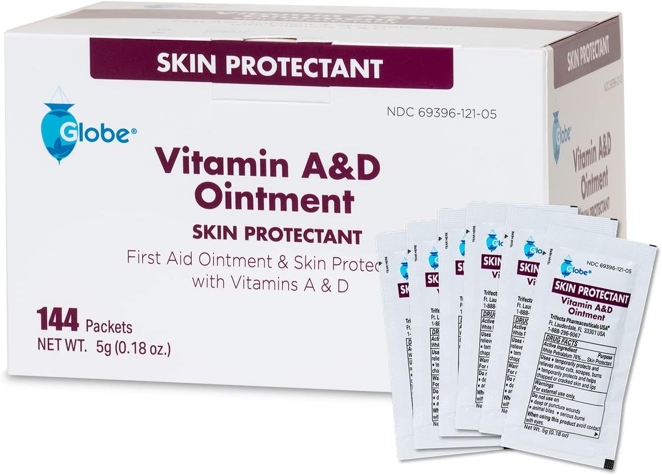CURAD VITAMIN A&D ONT 5G FOIL OINT 144CT