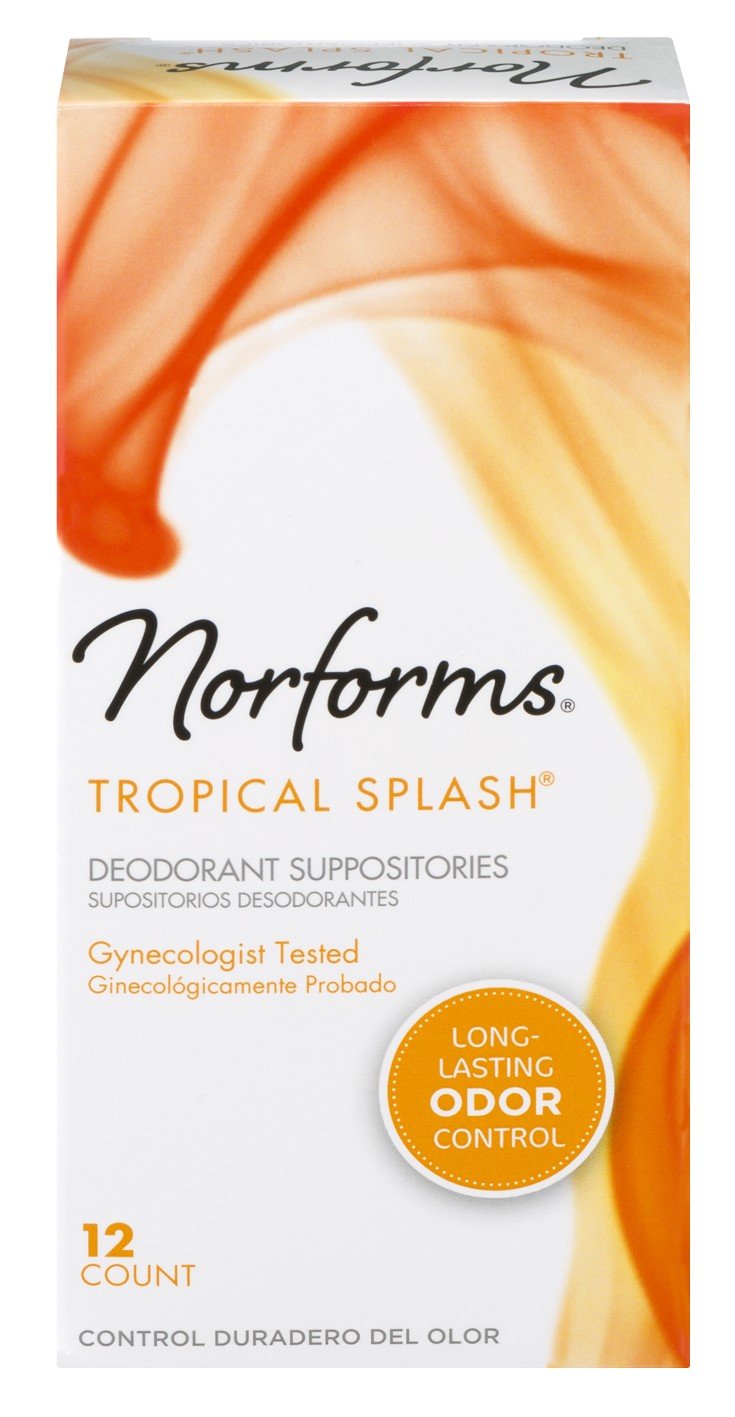 NORFORMS SUPPOSITORY TROPICAL 12CT