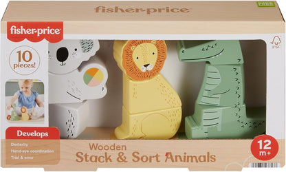 Fisher-Price Wooden Stack & Sort Animals