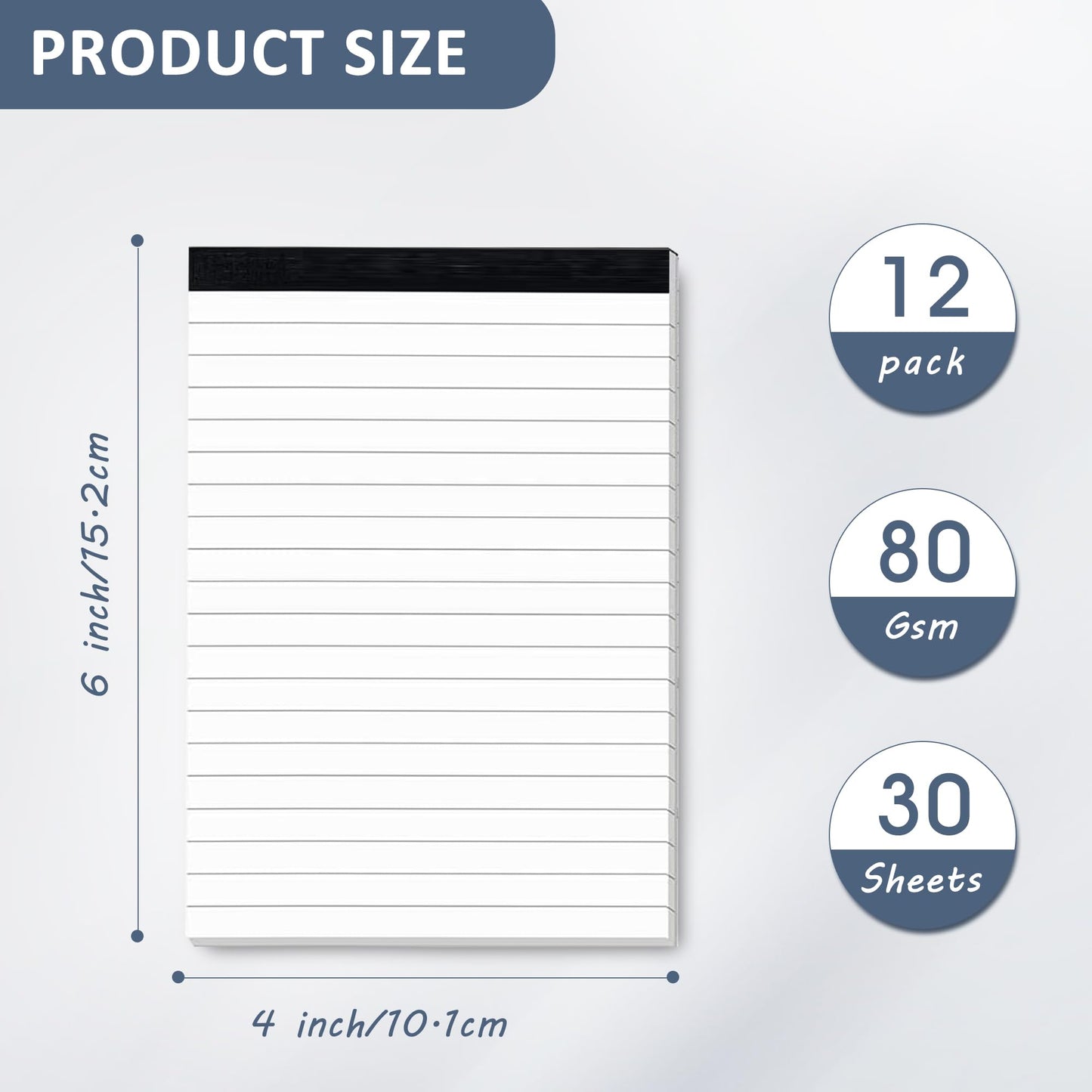 iScholar iQ Mini Legal Notepads, 3" x 5" - Assorted Pastel Colors, Pack of 3 Pads